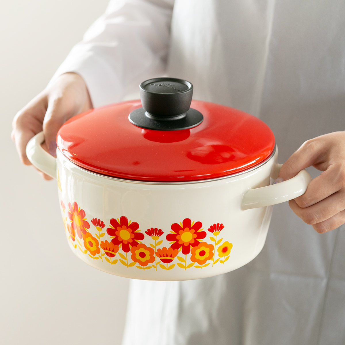 楽天市場】キャセロール 20cm IH対応 メモリーズ サンフラワー 両手鍋