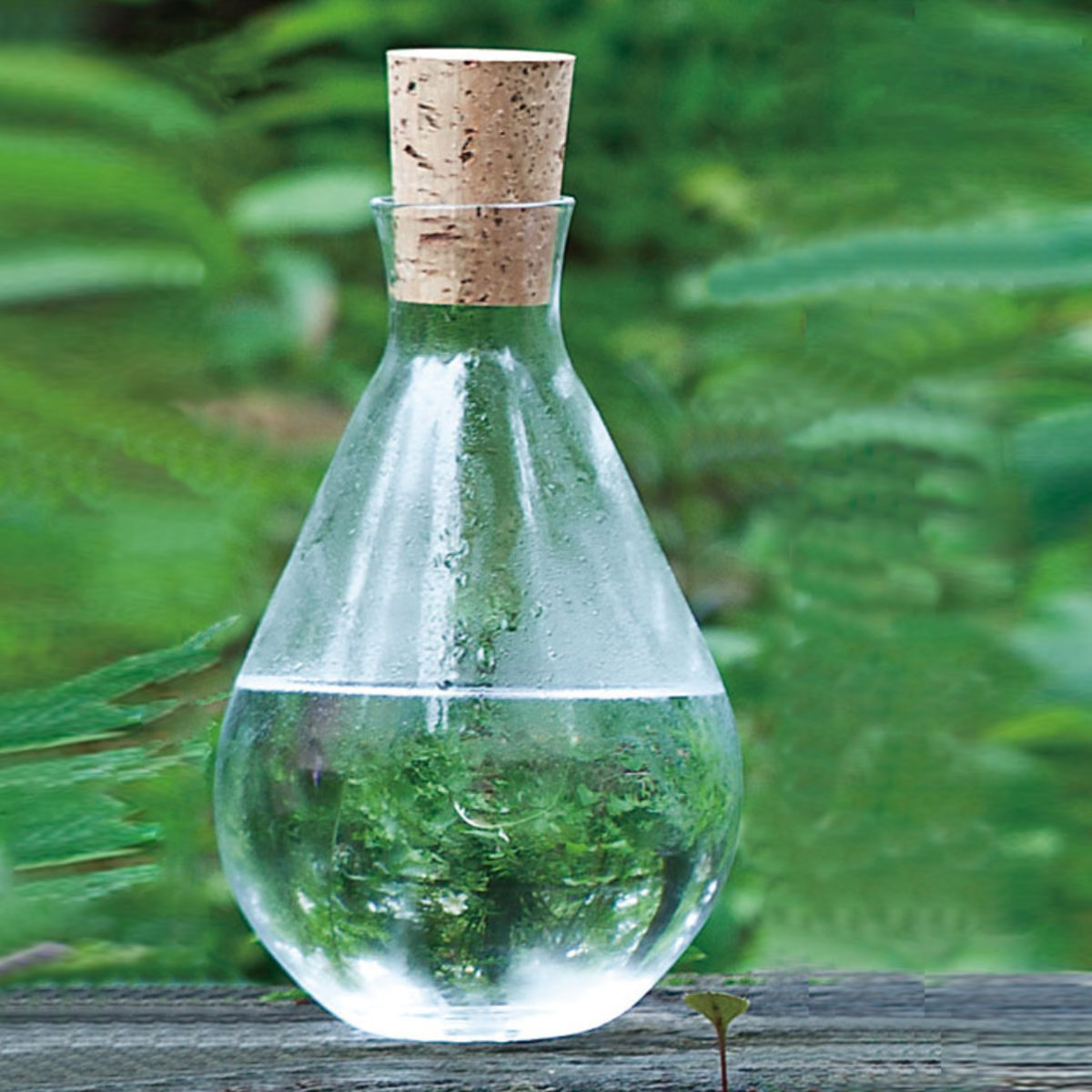 楽天市場】廣田硝子 ピッチャー 640ml 潤 しずく コルク栓 （ ガラス