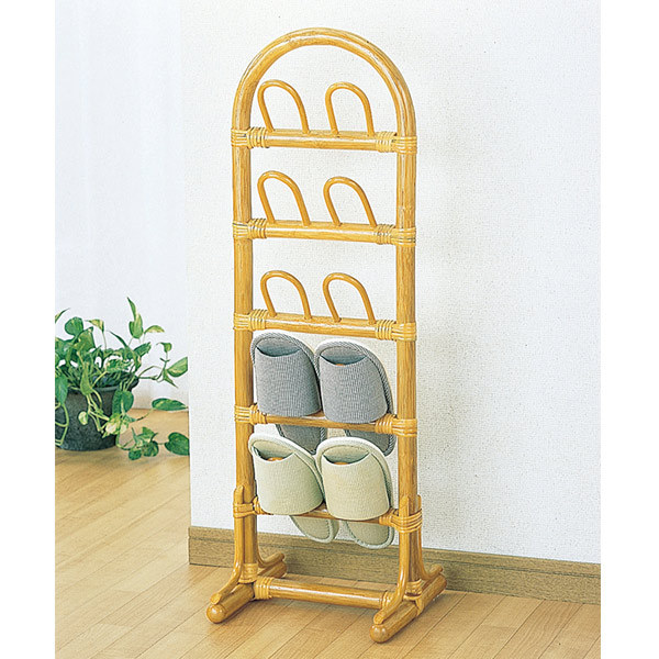 楽天市場】スリッパラック ラタン 5足掛け 籐家具 幅30cm （ 送料無料