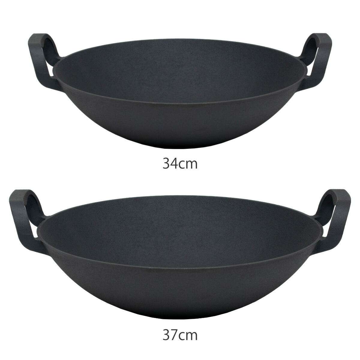 楽天市場】両手中華鍋 34cm 37cm IH対応 中華健康鍋 南部鉄器 日本製