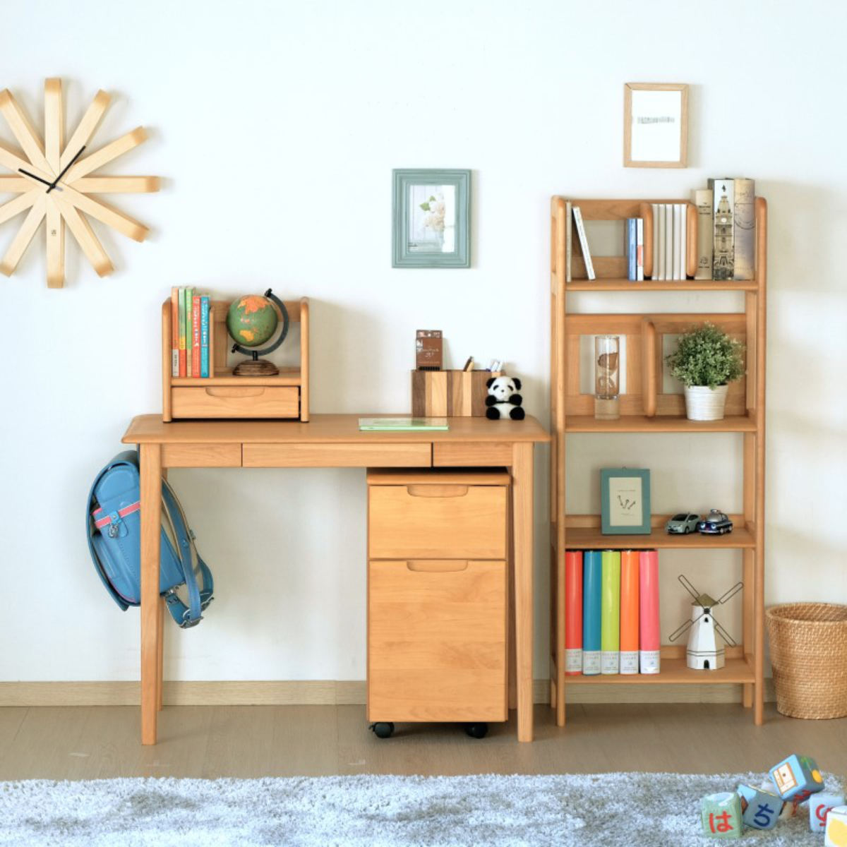 楽天市場】ラック 幅50cm 木製 天然木 子供用 キッズ （ 送料無料 本棚