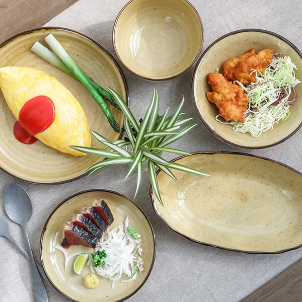 楽天市場】長角皿 32cm 渕波 BROWNIE 皿 食器 角皿 洋食器 和食器 磁器