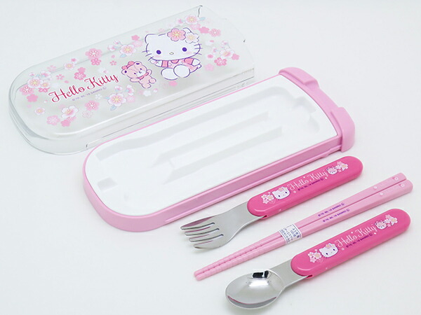 楽天市場】トリオセット 箸 スプーン フォーク ケース ハローキティ