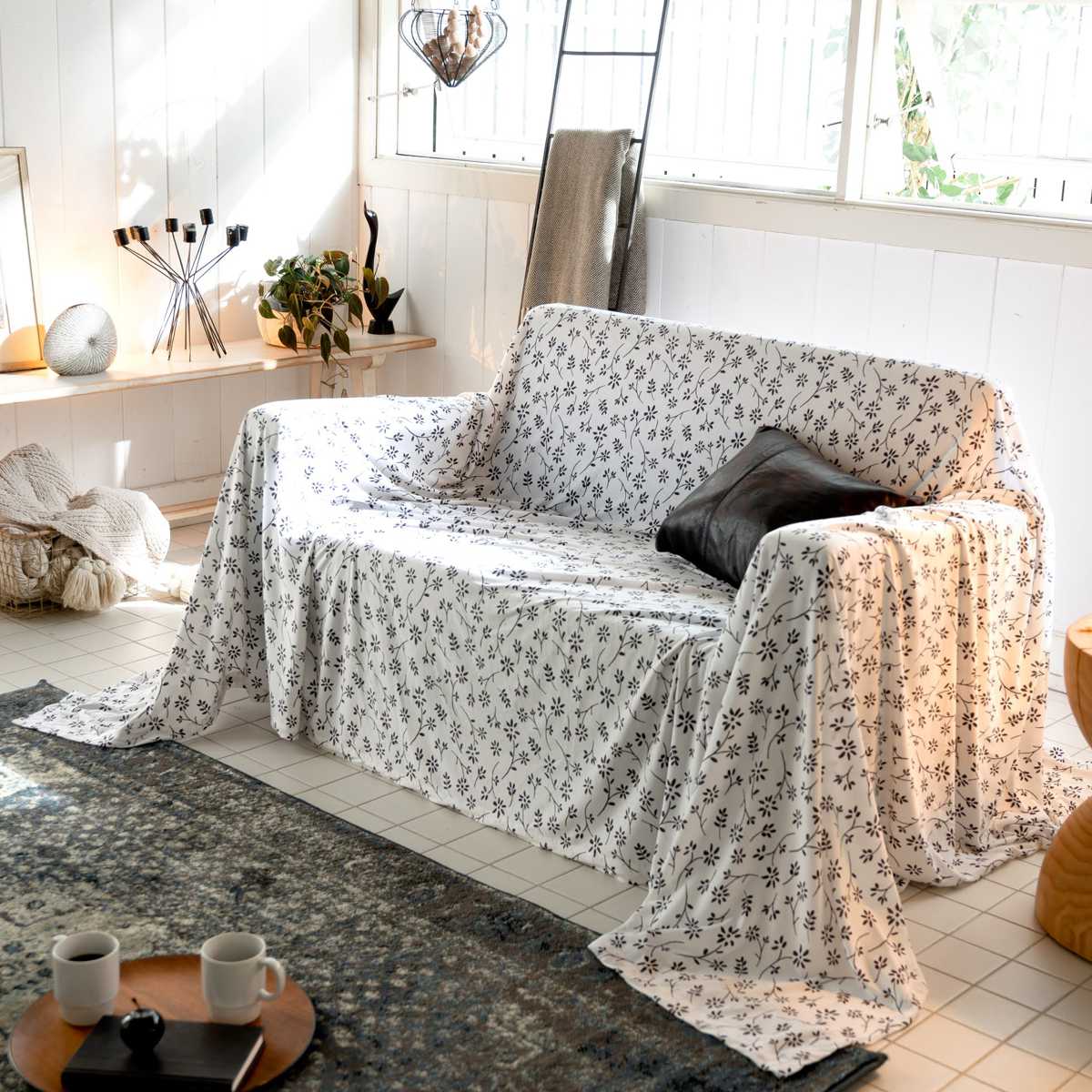 楽天市場】マルチカバー Mサイズ 210×210cm Fab the Home ジニア 綿100