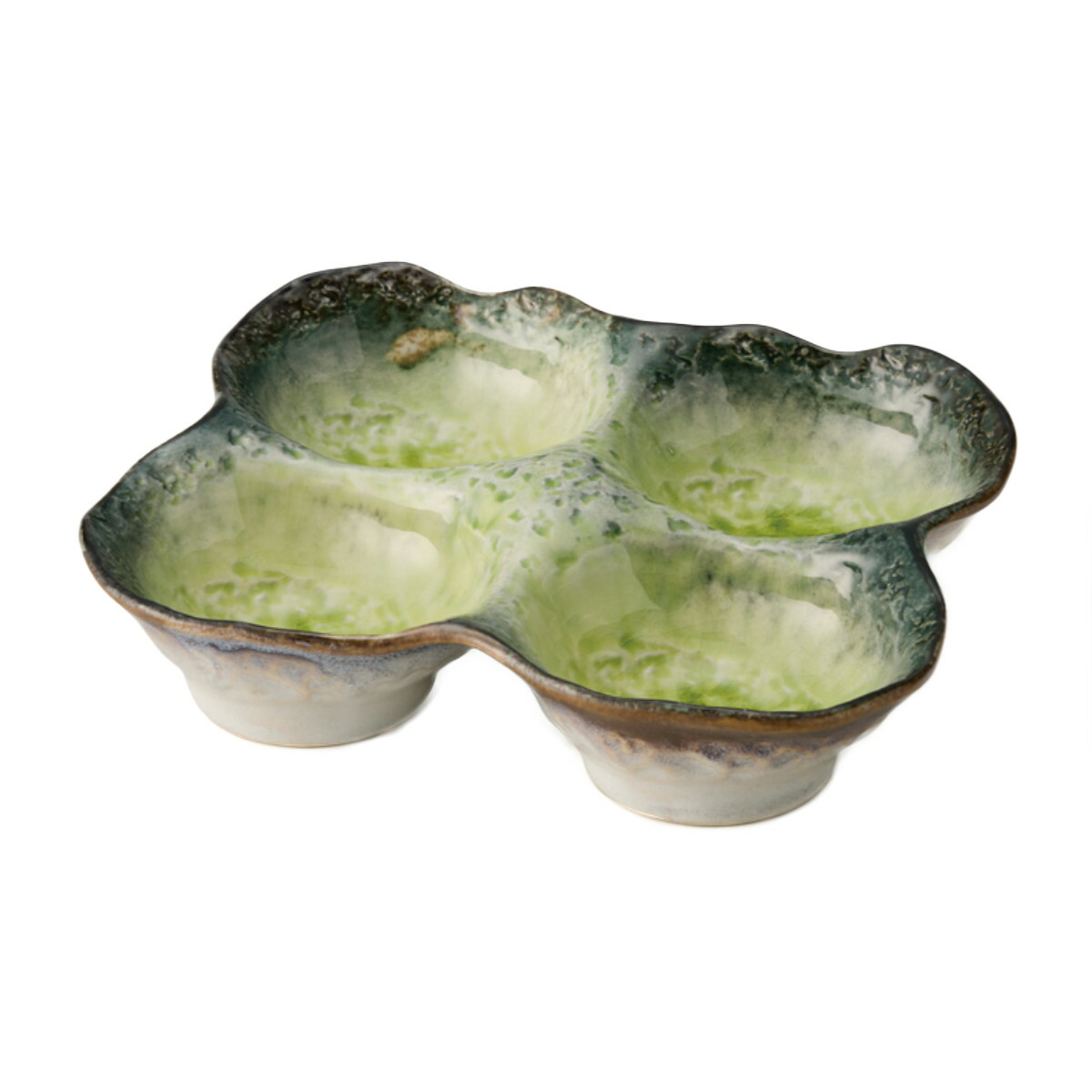 楽天市場】小鉢 4つ仕切り 19cm ボウル KANADE 陶器 同色5個セット