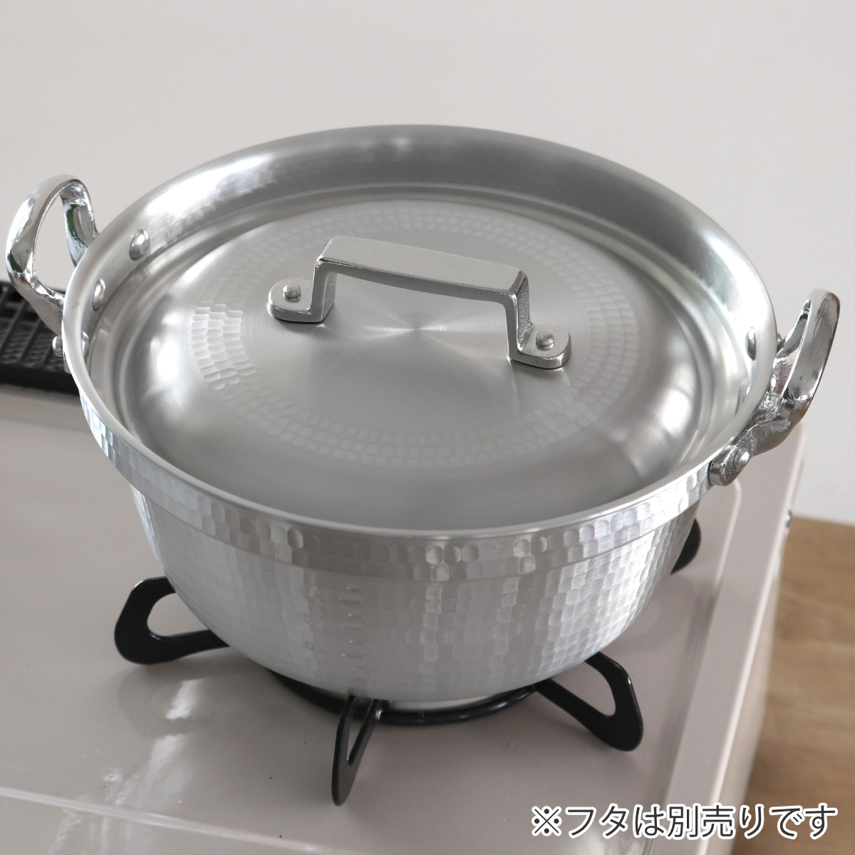 楽天市場】打出料理鍋 39cm ガス火専用 メモリ付き 中尾アルミ 業務用