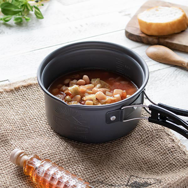 楽天市場】アウトドア 調理器具 13cm アルミ鍋 フタ付 LIVE IN NATURE