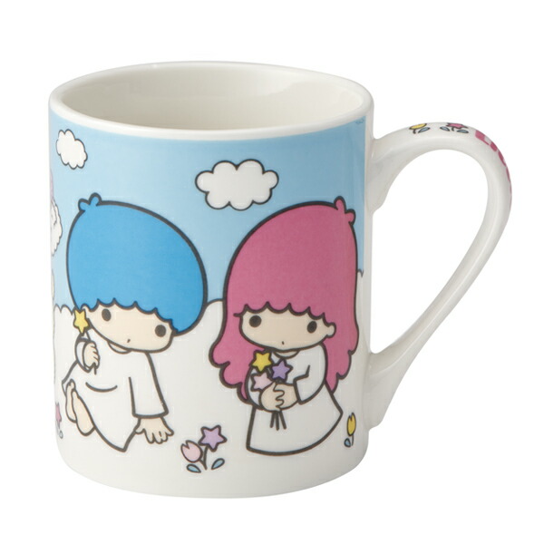 楽天市場】マグカップ 240ml リトルツインスターズ キキララ 陶器 マグ