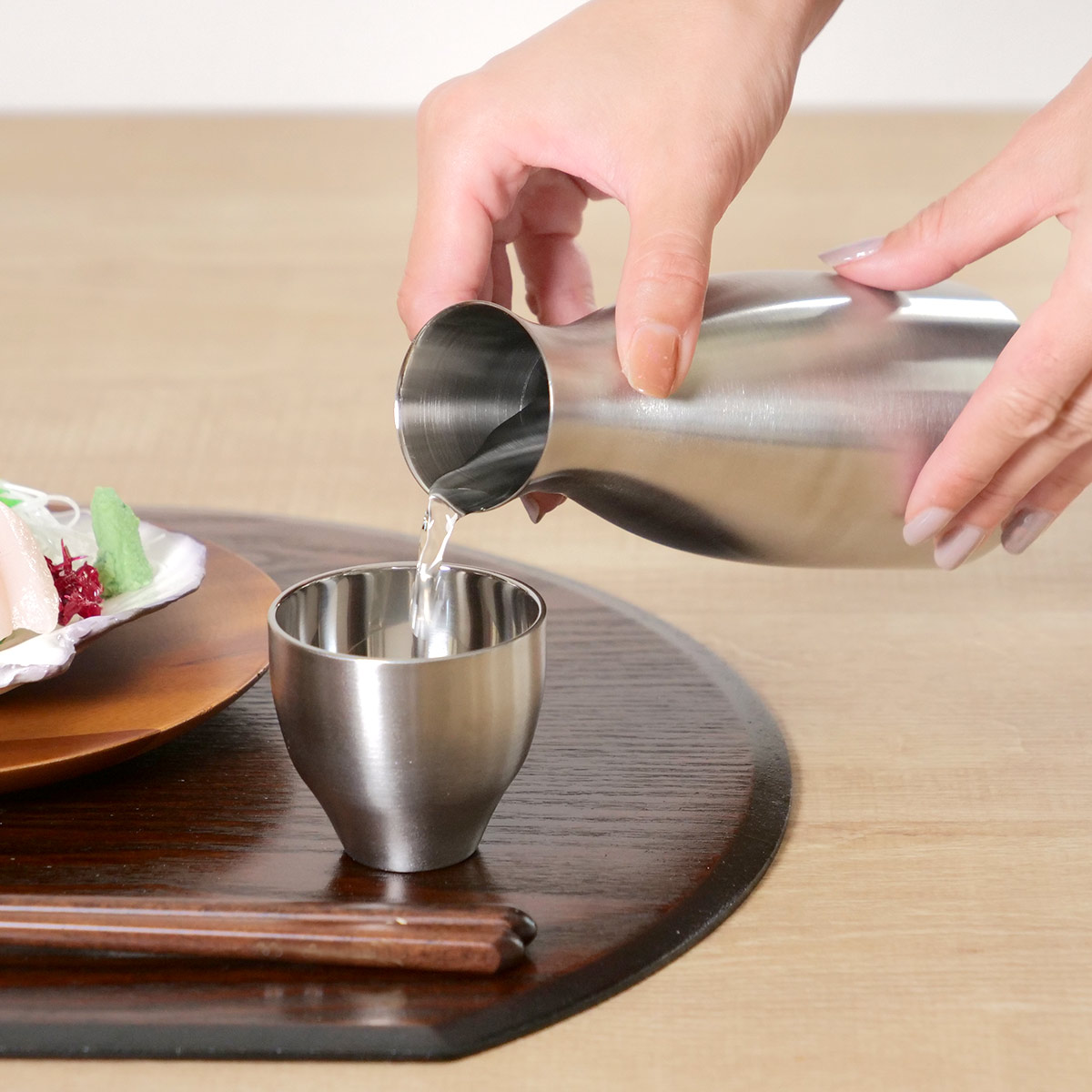 楽天市場】酒器セット 徳利 お猪口 おうち居酒屋 ステンレス （ 送料