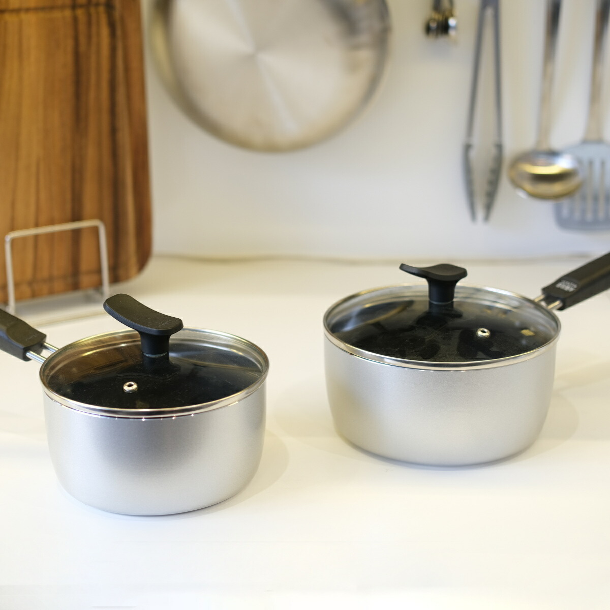 楽天市場】片手鍋 18cm IH対応 チーノ フッ素加工 ガラス蓋付き