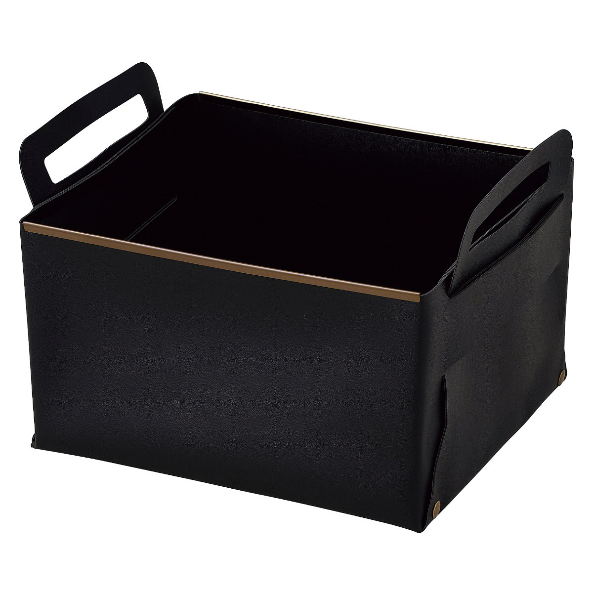 楽天市場】収納ボックス フェイクレザー CUBEケース L 小物収納 （ 幅