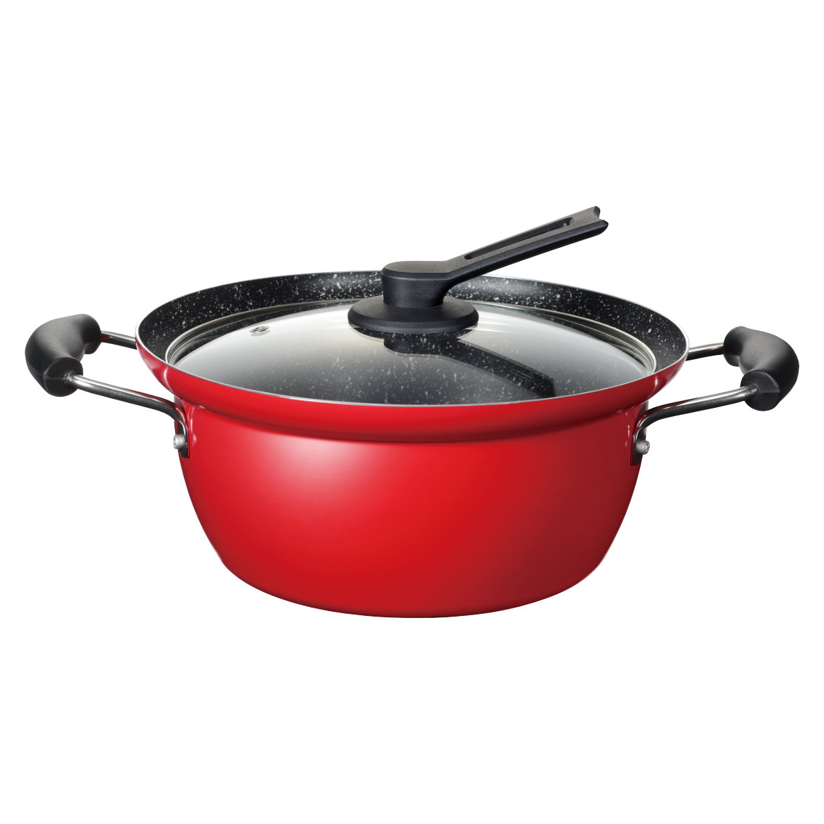 楽天市場】両手鍋 24cm IH対応 にこみーな フチ付き （ ガス火 IH ih