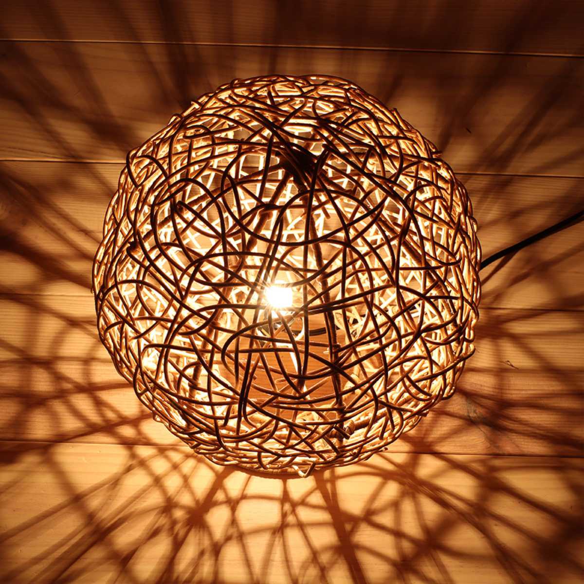 楽天市場】ラタンスタンドランプ ネスト LED対応 フロアライト