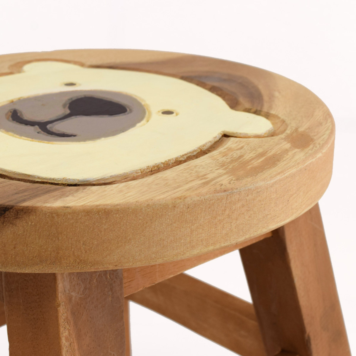 楽天市場】スツール シロクマ 木製 天然木 丸椅子 （ 丸 ウッド