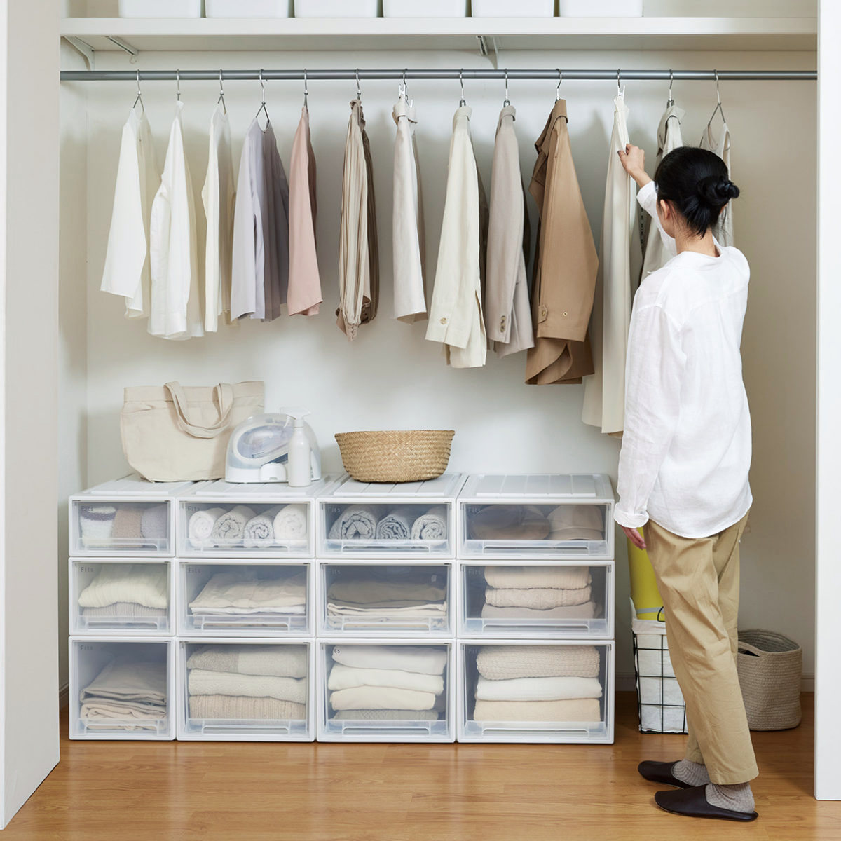 楽天市場】収納ケース Fits フィッツ フィッツケース ローゼット