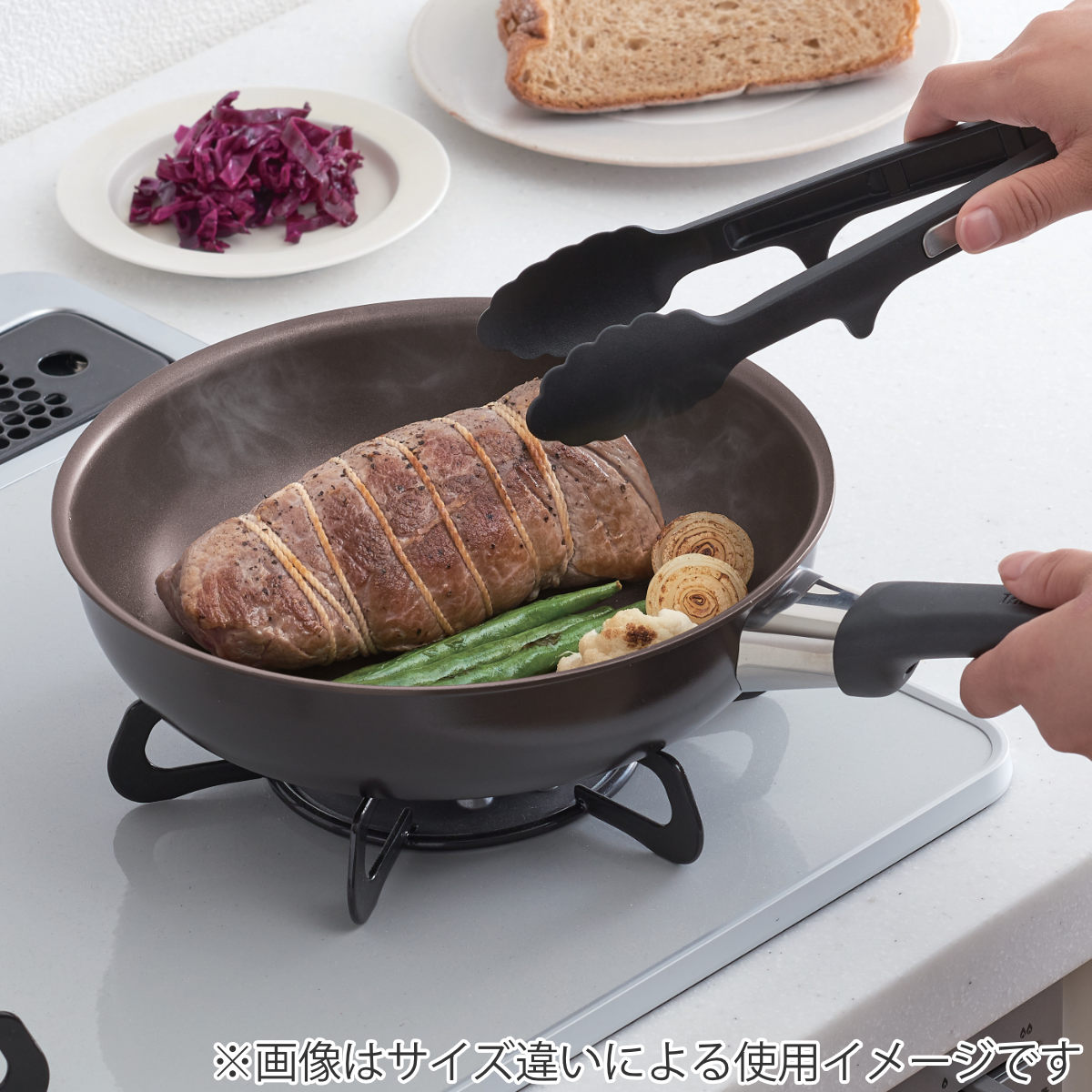 楽天市場】サーモス フライパン 20cm 深型 ガス火専用 デュラブル