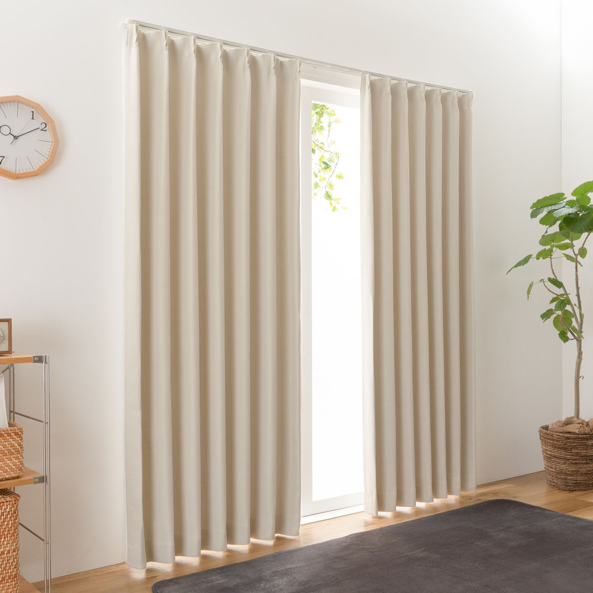 楽天市場】カーテン 防炎 2級遮光カーテン 幅150×丈135～240cm 1枚入り