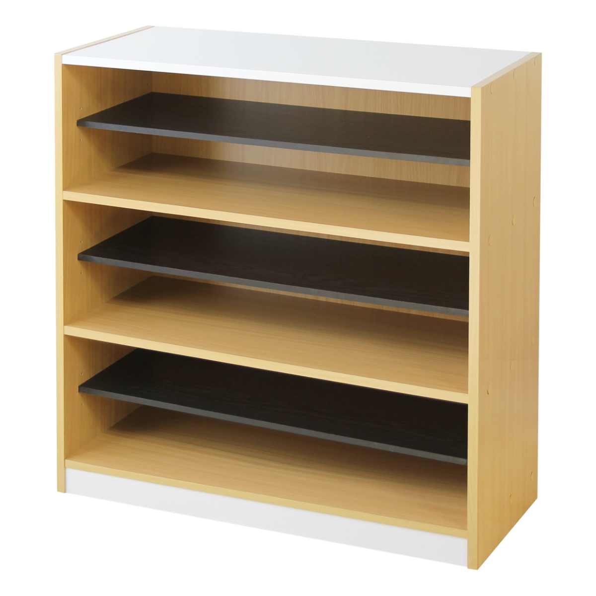 楽天市場】木製ラック 幅82cm 1列3段 玄関収納 （ フリーラック