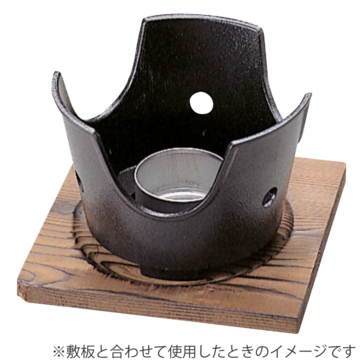 楽天市場】アルミコンロ 火皿付き セット （ 卓上 丸型 コンロ 固形