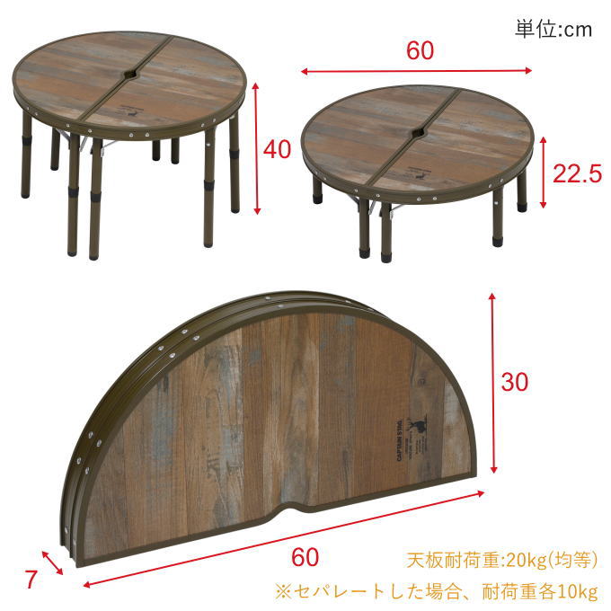 楽天市場】【SALE ポイント5倍】アウトドアテーブル ワンポールテント