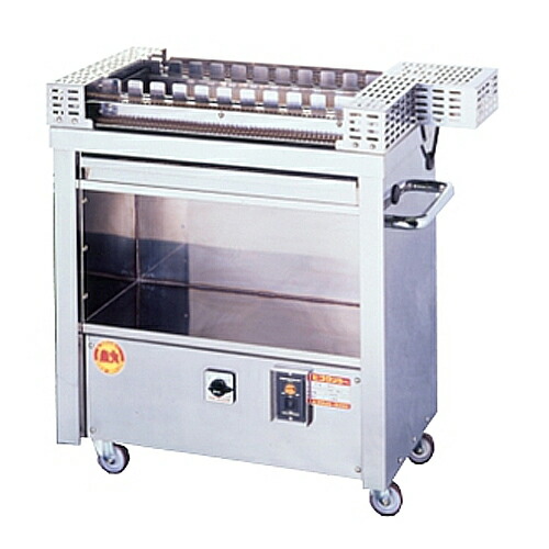 楽天市場】電気グリラー 幅850×奥行400×高さ840mm ちくわ焼機 グリル