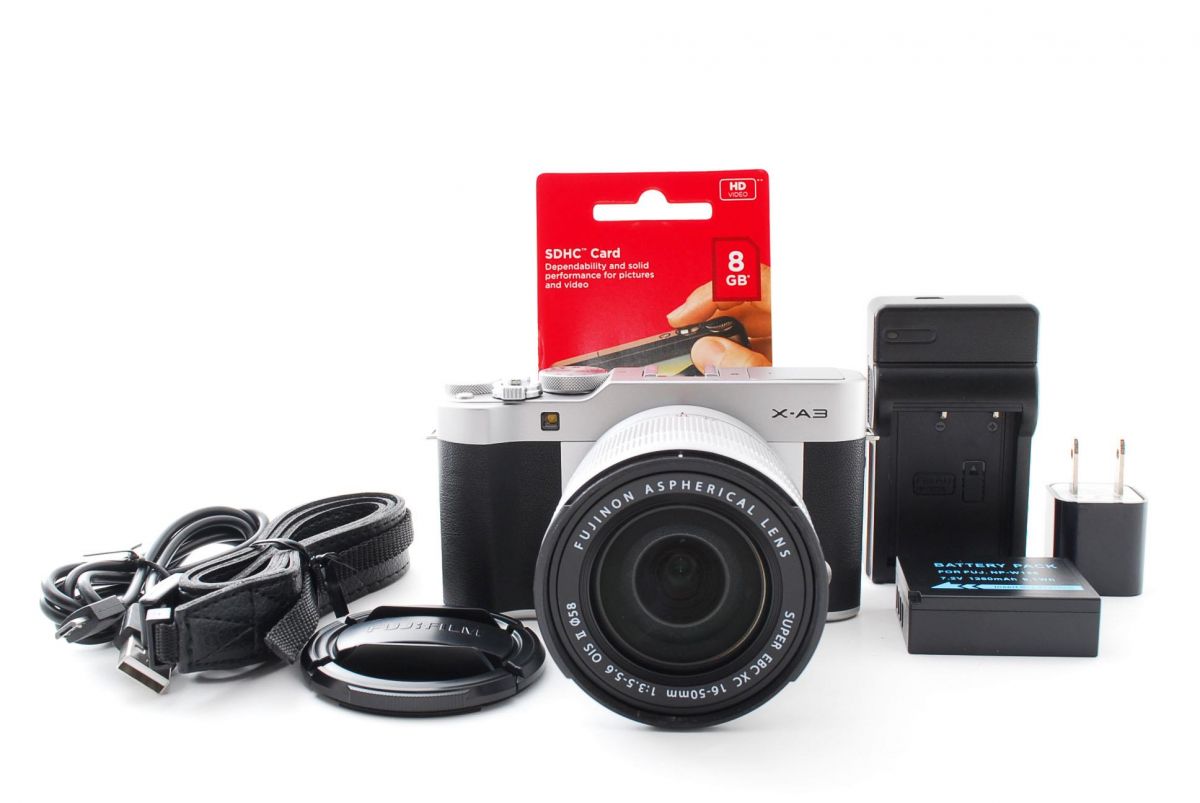 楽天市場】【中古】フジフィルム Fujifilm X-A3 シルバー レンズキット