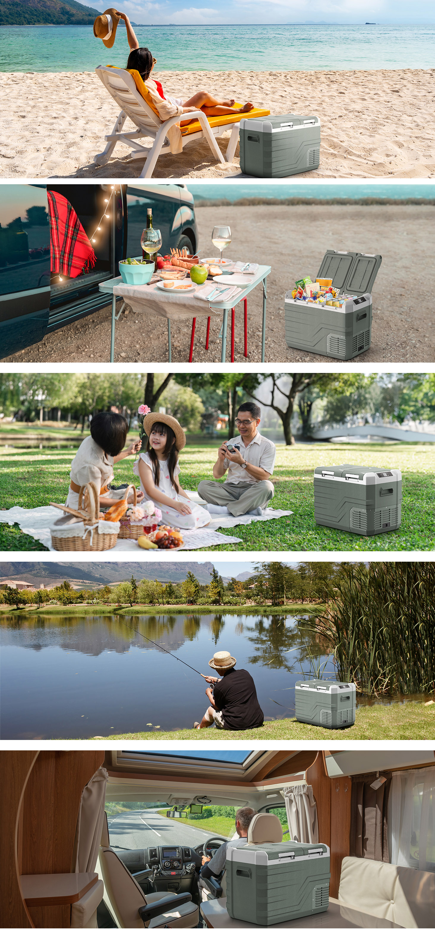 楽天市場】【2025最新】 Alpicool 車載冷蔵庫 2室 ポータブル冷蔵庫