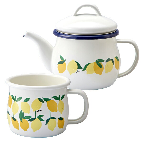 楽天市場】プルーン ホーローティーセット (ティーポット(茶こし付