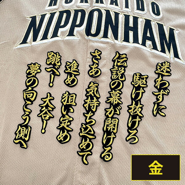 楽天市場】納期注意【日本ハムファイターズ 刺繍ワッペン 大谷 応援歌