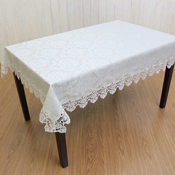 楽天市場】テーブルクロス 約120×160cm ダマスクローズ 模様替え