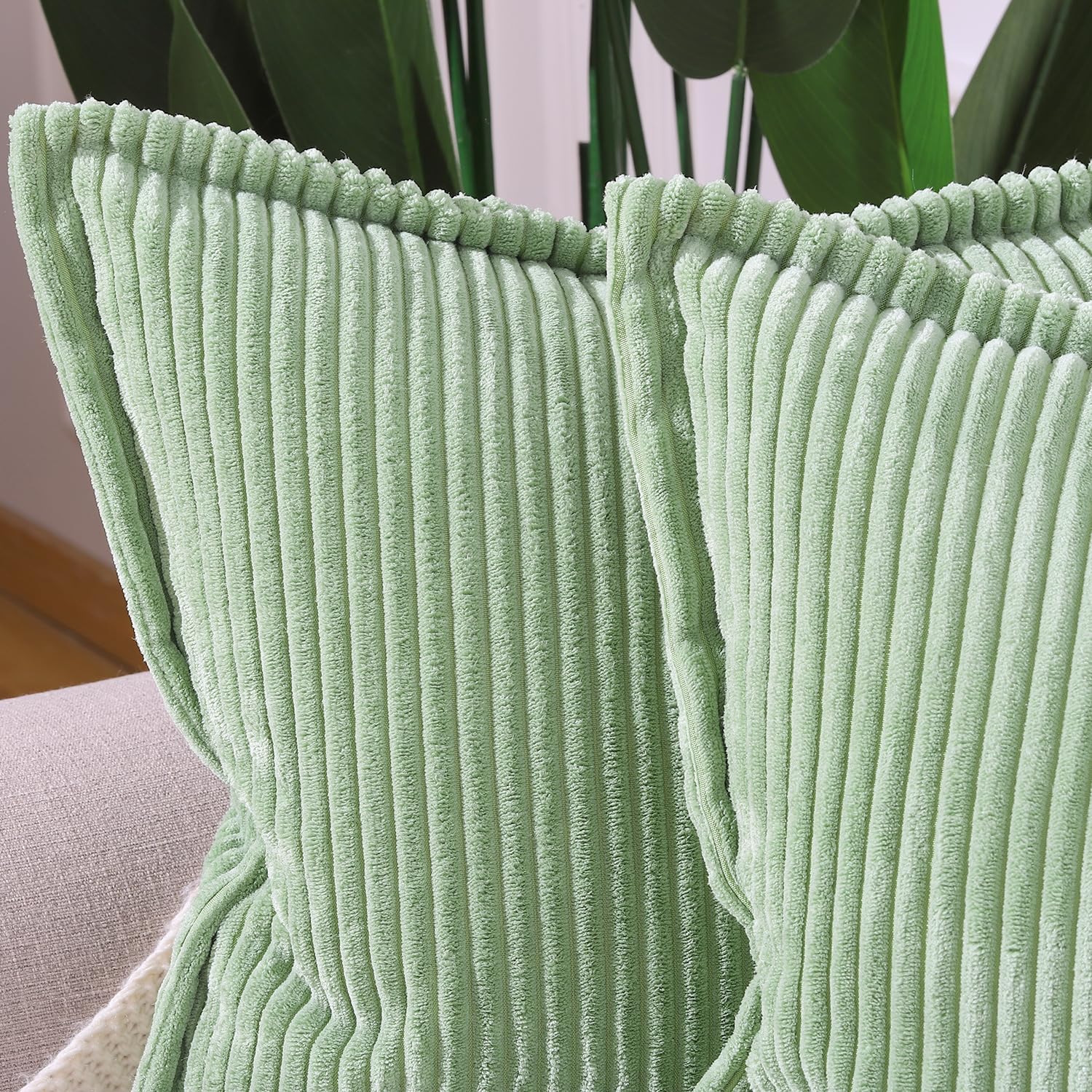 楽天市場】2枚セット コーデュロイ 装飾的な クッションカバー