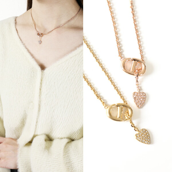 楽天市場】Dior ディオール ネックレス CD Navy Nacklace CD ネイビー