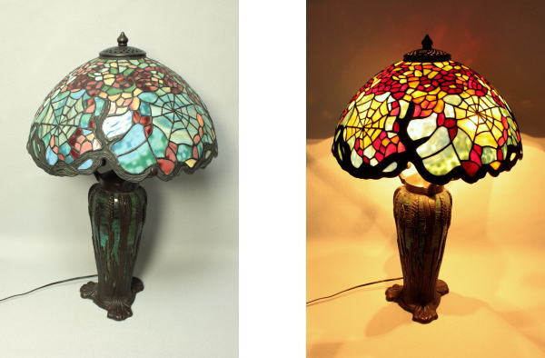 楽天市場】ステンドグラス ランプ ステンドグラスランプ : 時計と