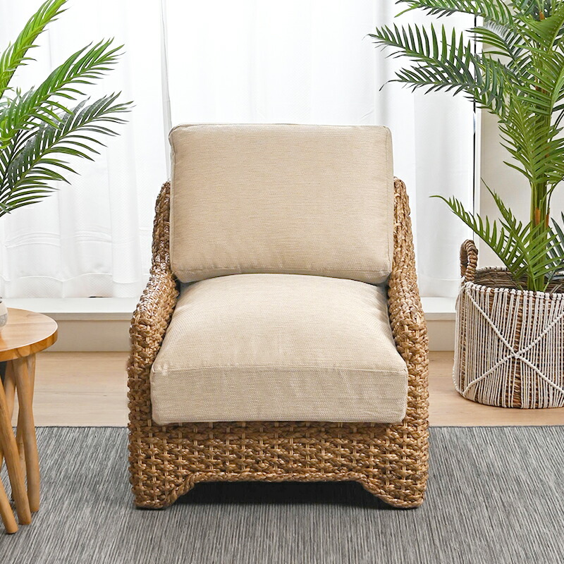 楽天市場】ウォーターヒヤシンスソファー 1人掛け 1人用 ウォーター