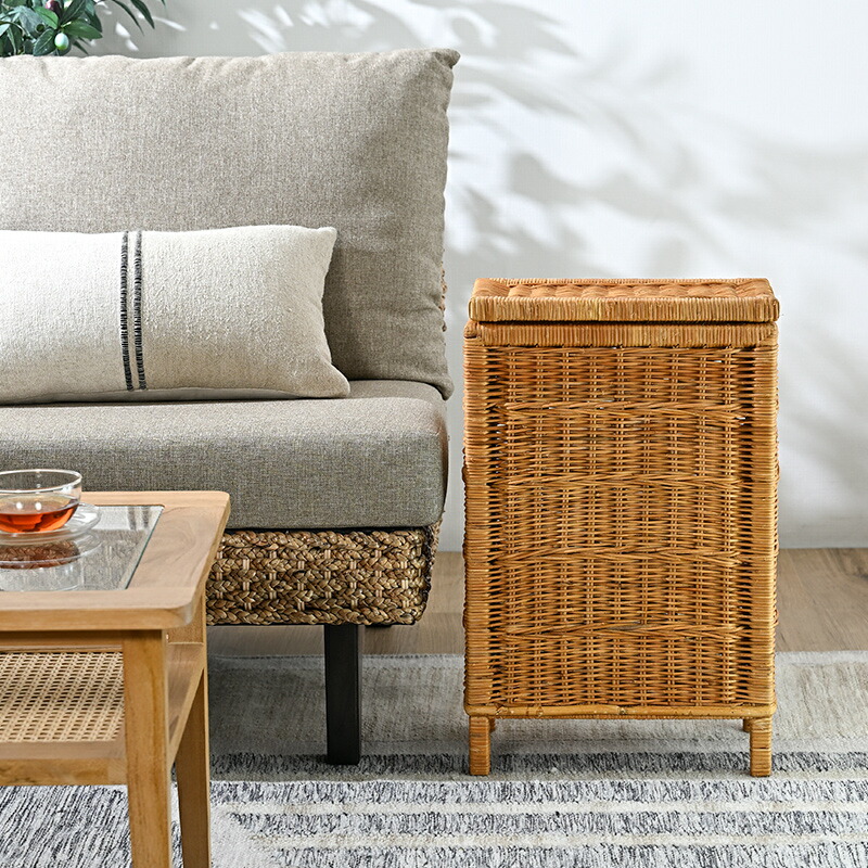 楽天市場】ラタン 籐家具 ビールストッカー 収納 バスケット ケース