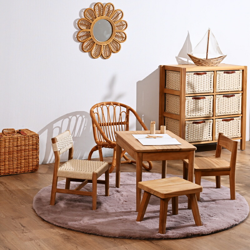 楽天市場】【WEB限定】キッズチェア ラタンチェア アジアン ビーチ