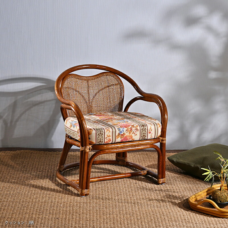 楽天市場】籐椅子 座椅子 選べるクッション8種類 プリント生地タイプ