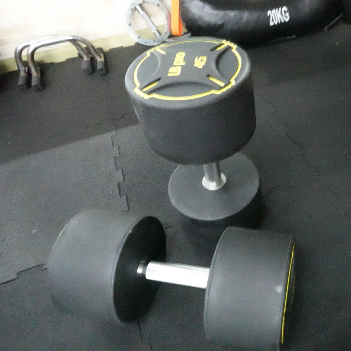 楽天市場】TPU ダンベル 45kg × 2個 セット バーベル メンズ