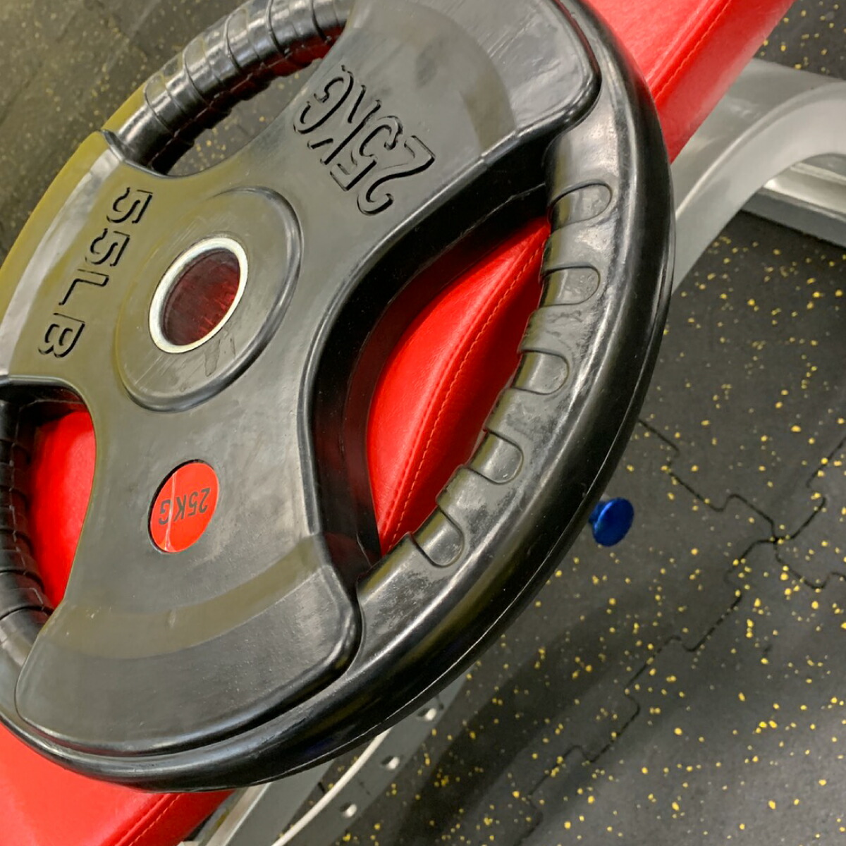 楽天市場】Φ 50mm 3グリップ ラバープレート 25kg × 2枚 セット 筋トレ