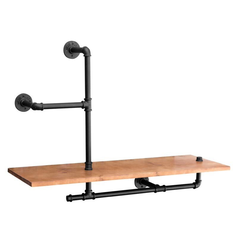 楽天市場】アイアン ウッド ラック ウォールシェルフ オープンシェルフ