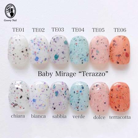 楽天市場】Baby Mirage カラージェル TERRAZZO(テラッツォ) 全6色 TE01