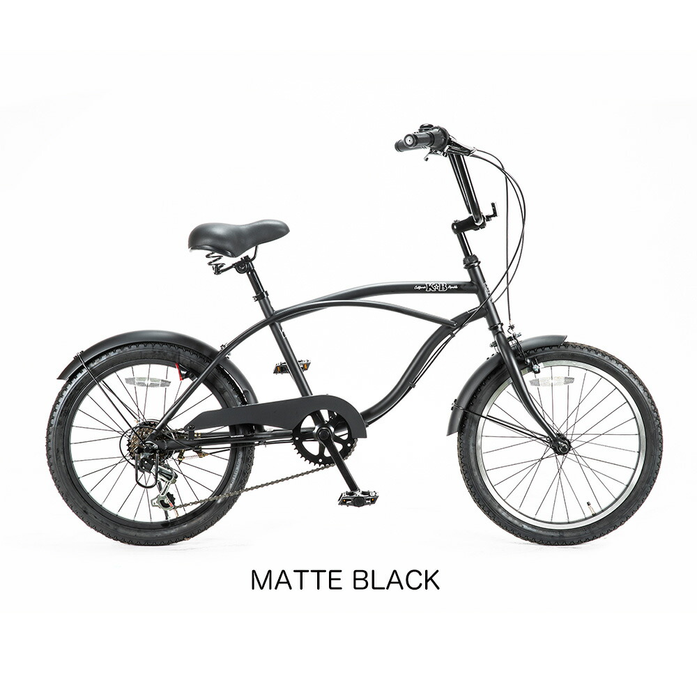 楽天市場】KB/ケイビービーチクルーザー 20インチ 外装6段ギア RAINBOW