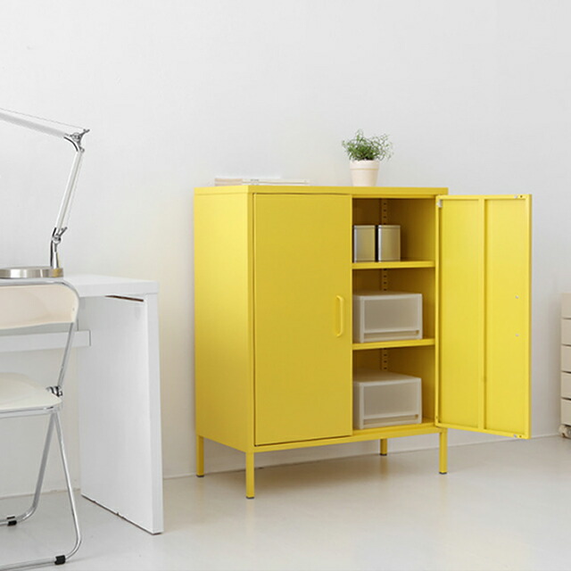 楽天市場】MKBスチールキャビネット 両開き書庫 収納庫 スチール戸 8