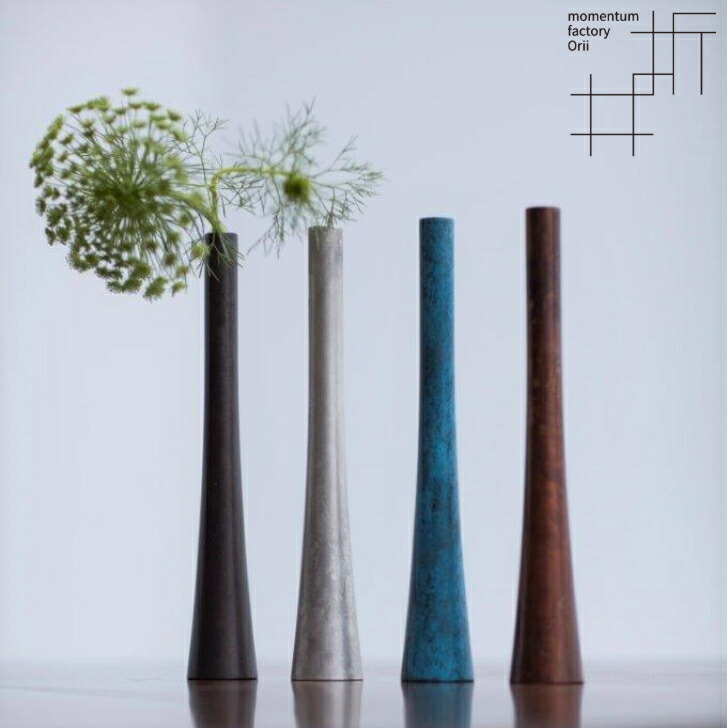 青銅一輪生 美鈴 高岡銅器 高岡銅器 花器 | 花みつぼ | 斑紋荒らし色