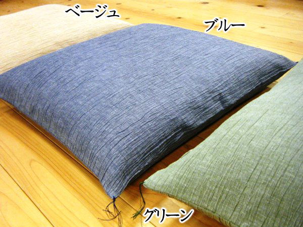 楽天市場】近江ちぢみ 夏座布団カバー 5枚セット 55×59cm