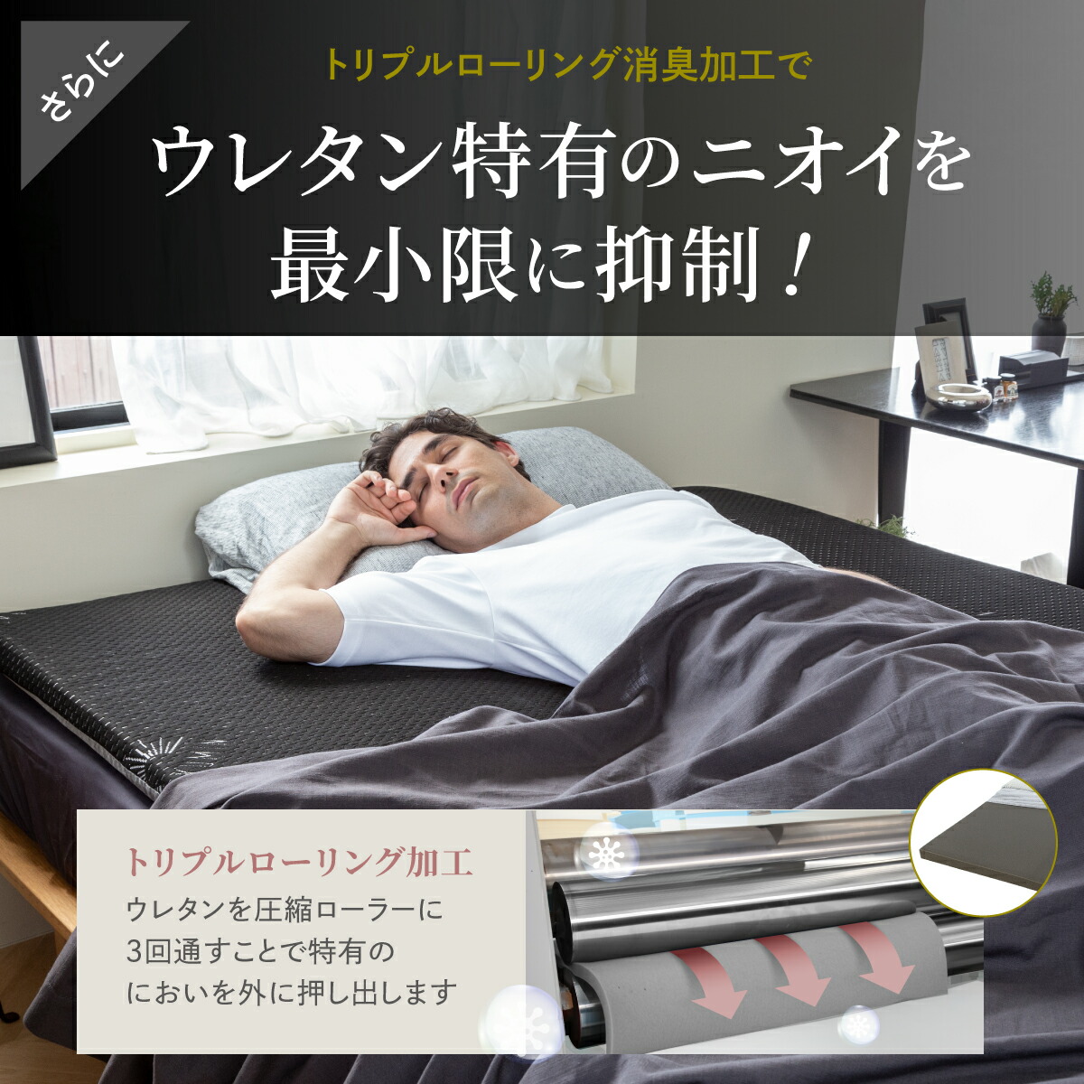 楽天市場】【楽天1位】 GOKUMINマットレス 男のマットレス 高反発