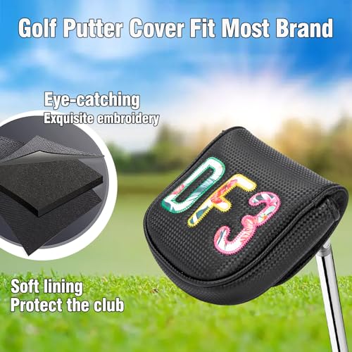 楽天市場】【送料無料】ゴルフパターカバー DF3 マレットパター