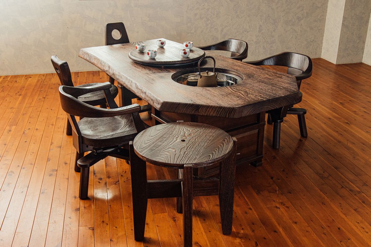 楽天市場】囲炉裏テーブル 総桐 蓋がミニテーブル 多機能 簡単