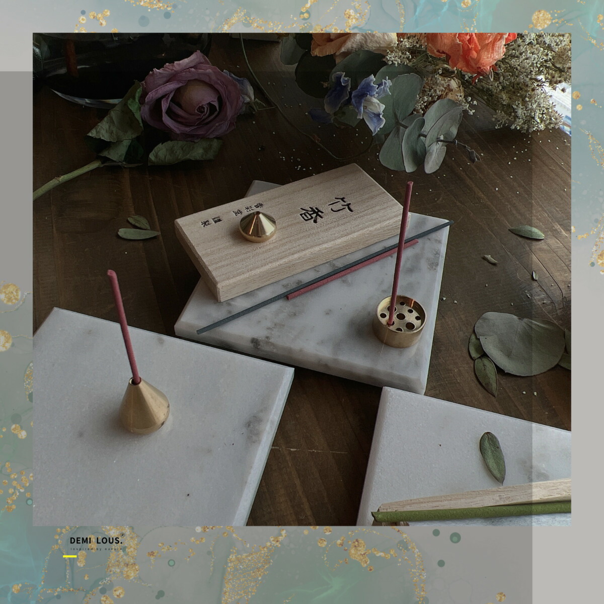 楽天市場】天然大理石 プレート 大理石プレート インセンスホルダー