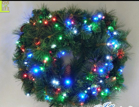 楽天市場】【LED】【グッズ】【リース】【L3D(C)356】LED クリスマス